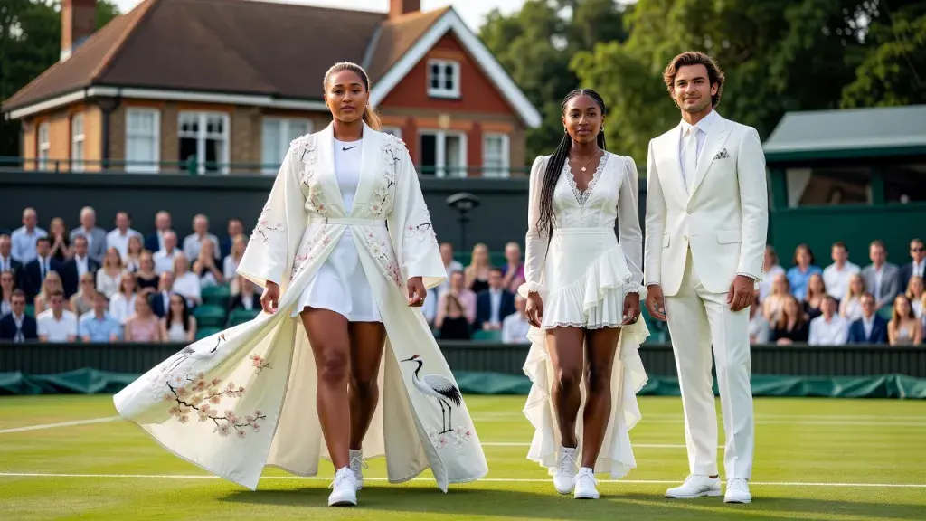 Osaka, Gauff e a moda transformam o branco de Wimbledon em passarela